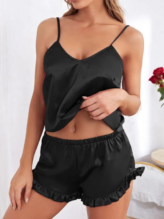 2 Piece Cami Set Black