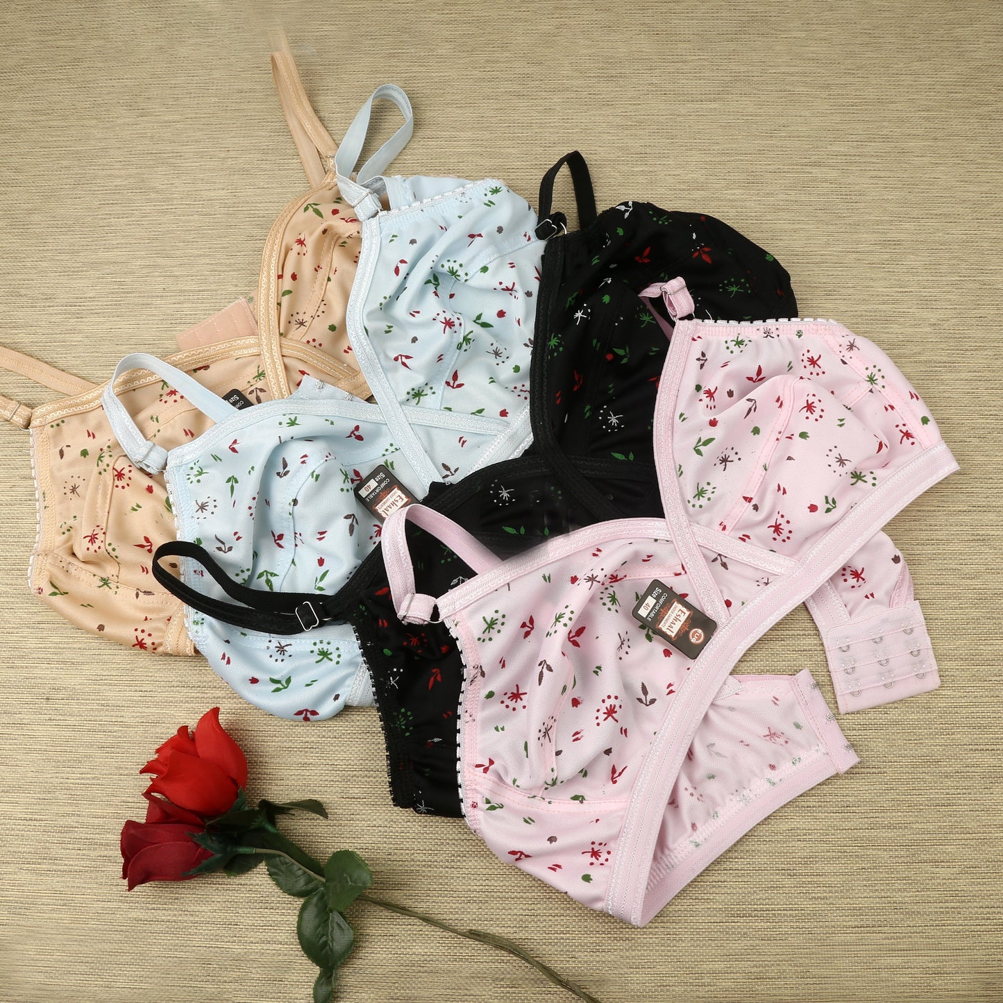 Printed Jersey Bra