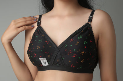 Printed Jersey Bra